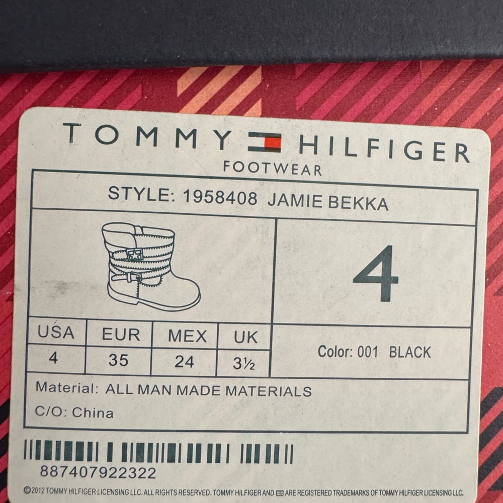 Tommy hilfiger girl boots